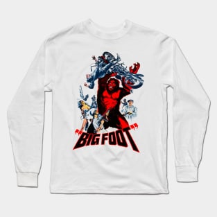 Bigfoot Retro 1969 Cult Classic Horror Design Long Sleeve T-Shirt